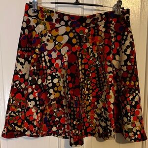 Topping Multicolor Polka Dot Skater Skirt